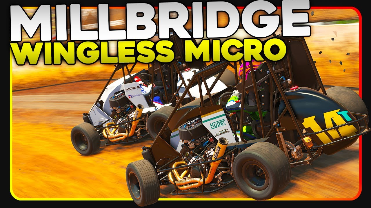 Wingless Micro at Millbridge - iRacing Dirt