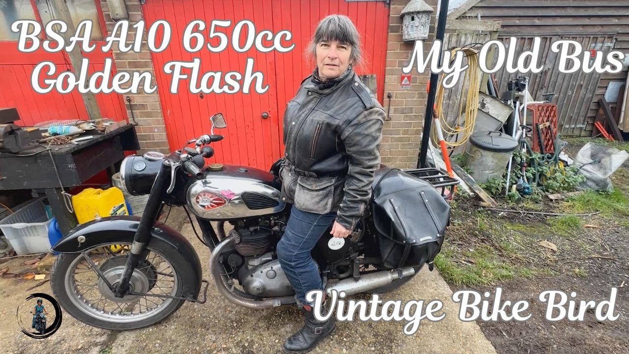 BSA A10 650cc Golden Flash : My Old Bus #classicmotorcycle  #bsa   #bsaa10  #bsagoldenflash