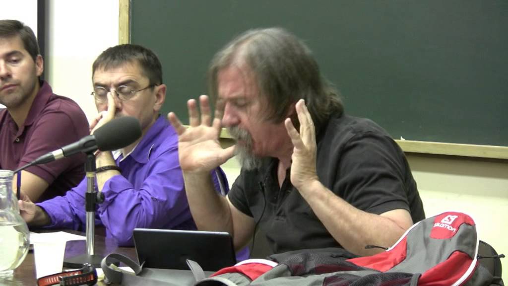 DANIEL RAVENTÓS HABLA DE LA RENTA BÁSICA EN UN ACTO DE PODEMOS