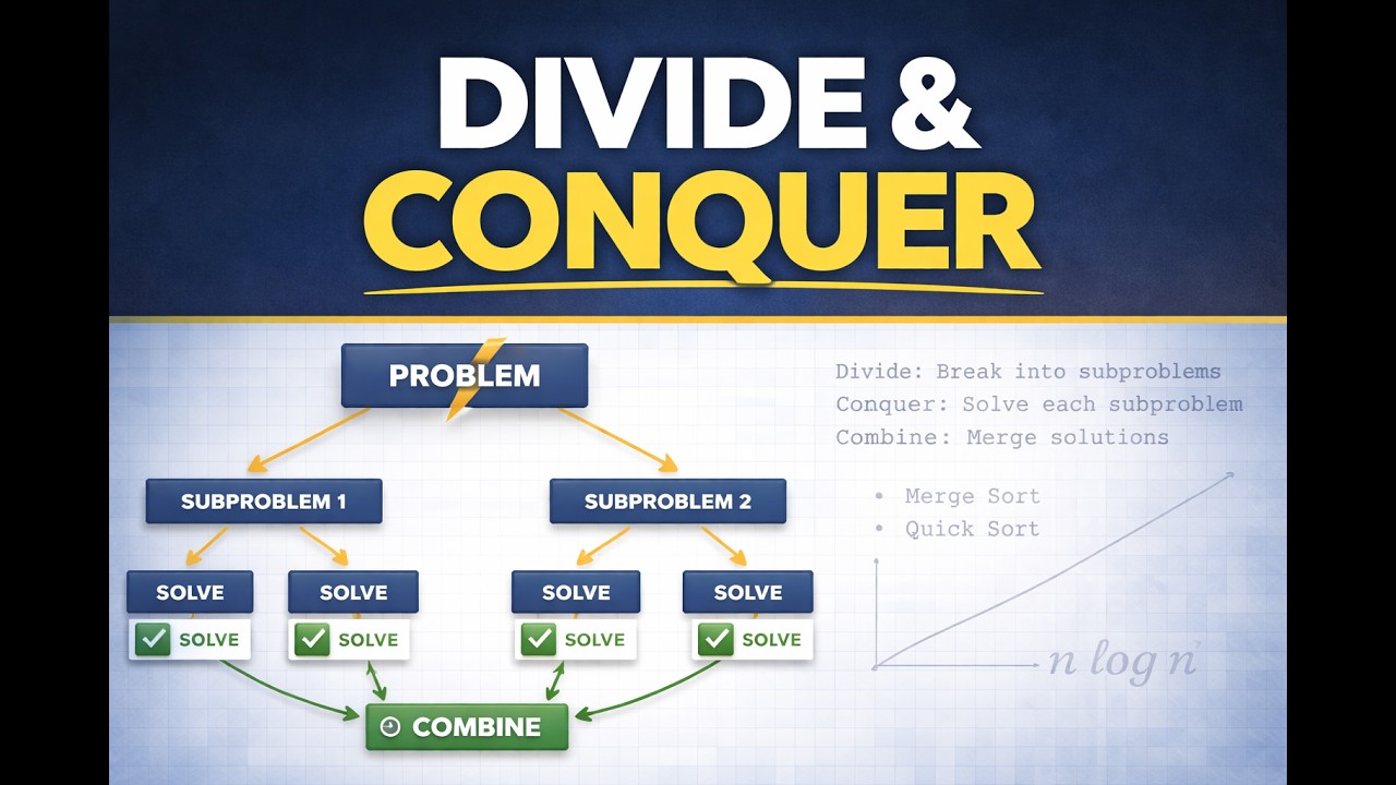 Divide and Conquer Explained | Algorithm Strategy