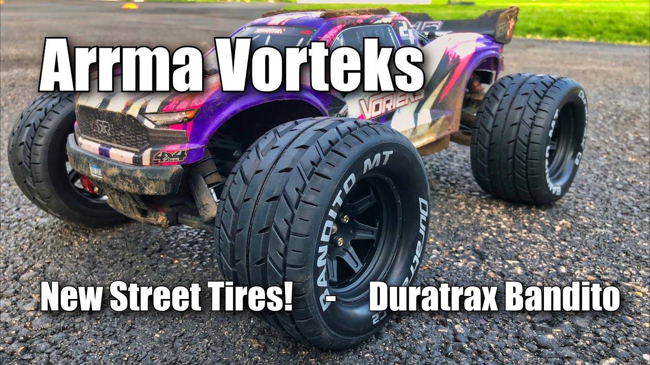 Arrma Vorteks 4x4 BLX Street Tires Duratrax Bandito