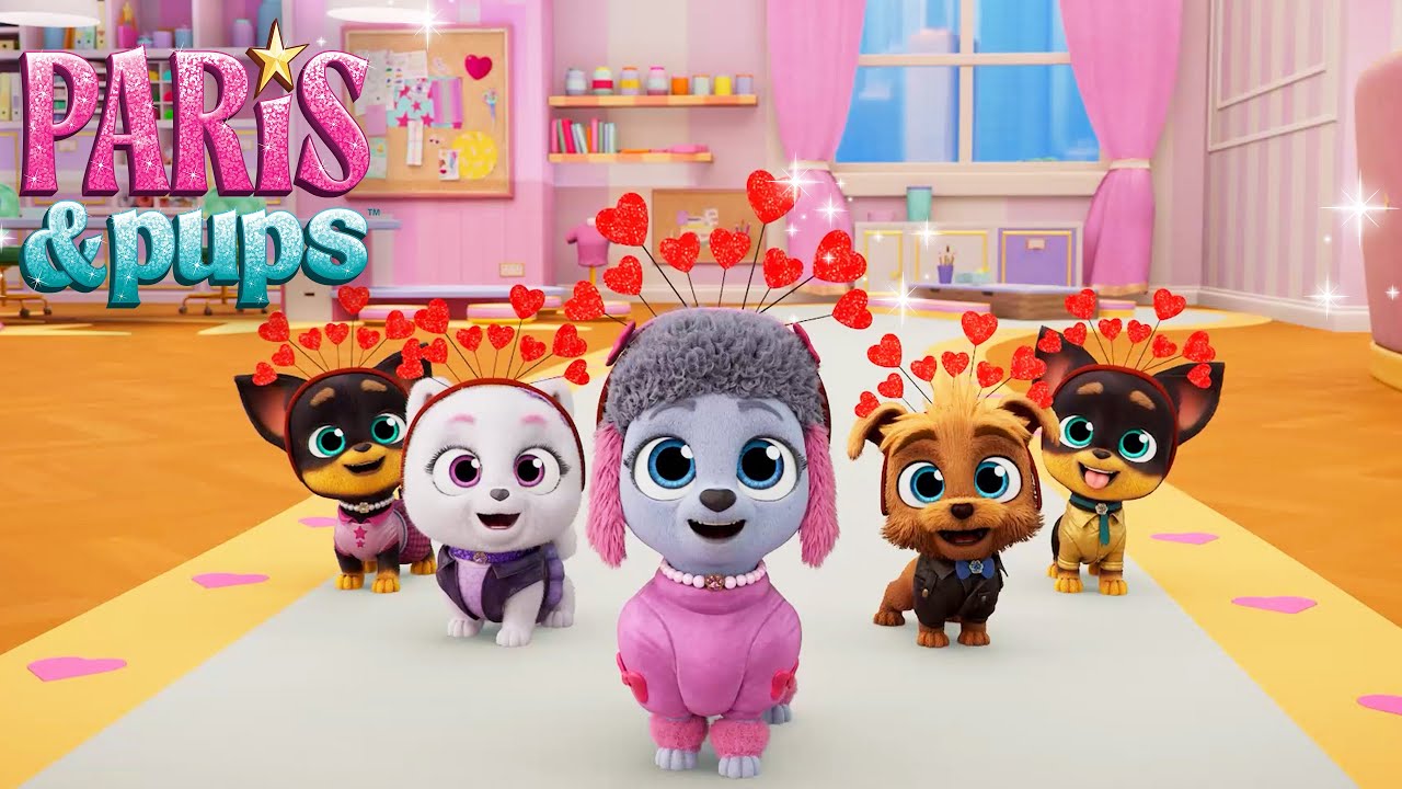 Valentine's Day Dance Party 💝 But Where is Star?! ⭐ Cartoons for Kids ⭐ @Paris & Pups