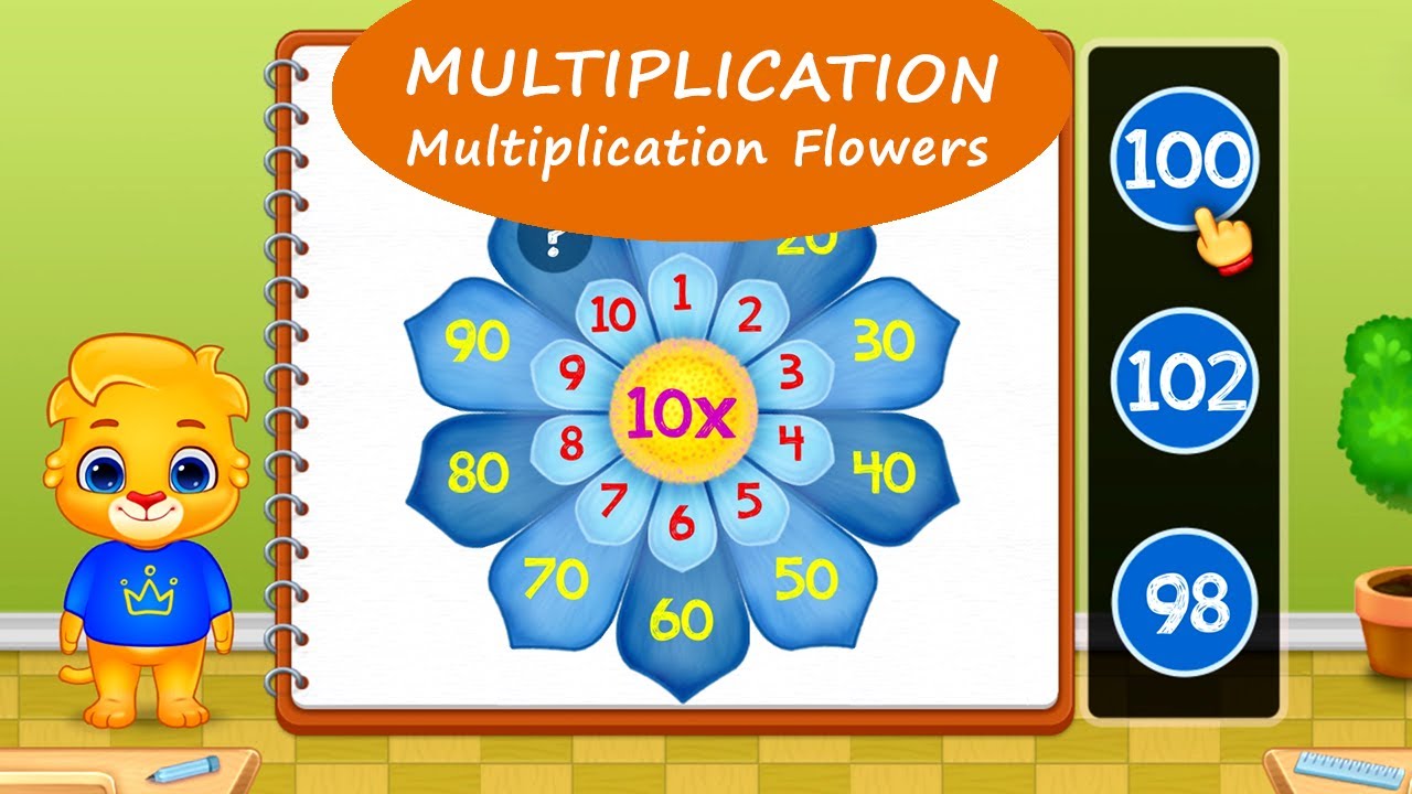 123 Math Multiplication #5 - Learn Multiplication Flowers with Lucas and Ruby | RV AppStudios Games