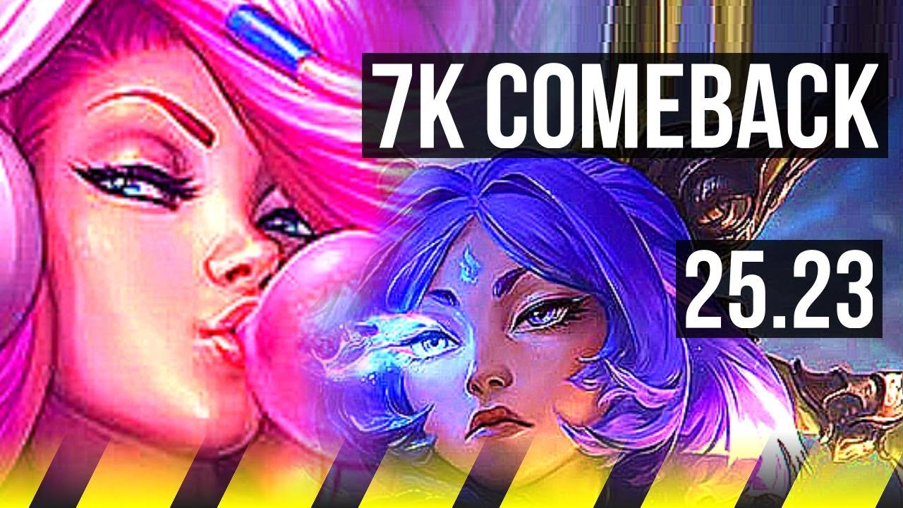 MISS FORTUNE & Karma vs YUNARA & Neeko (ADC) | 7k comeback | KR Master | 25.23