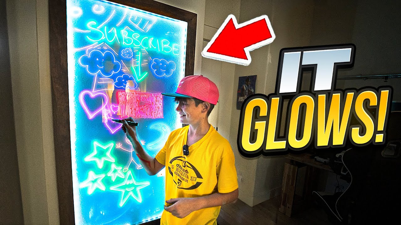 Building A Massive Illuminated Whiteboard! With My Son