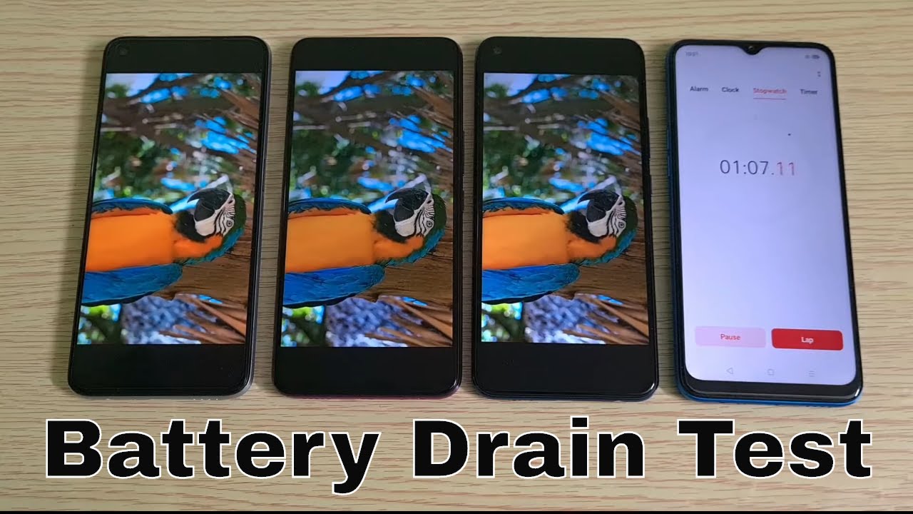 Realme 6 vs Infinix S5 Pro vs Infinix S5 Battery Drain Test