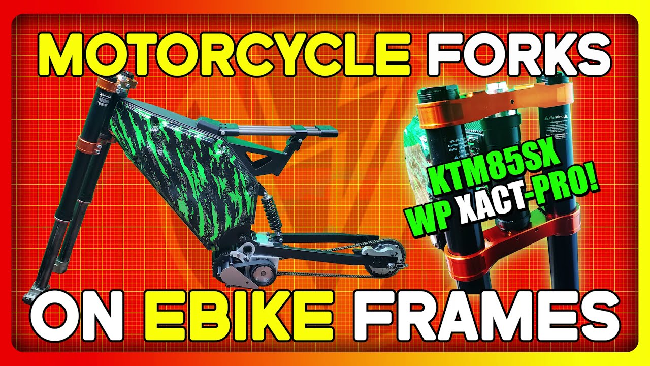 Using Motorcycle Forks on an ebike / bicycle style frame - Lightning Rods 10kw Ebike Build Part 11