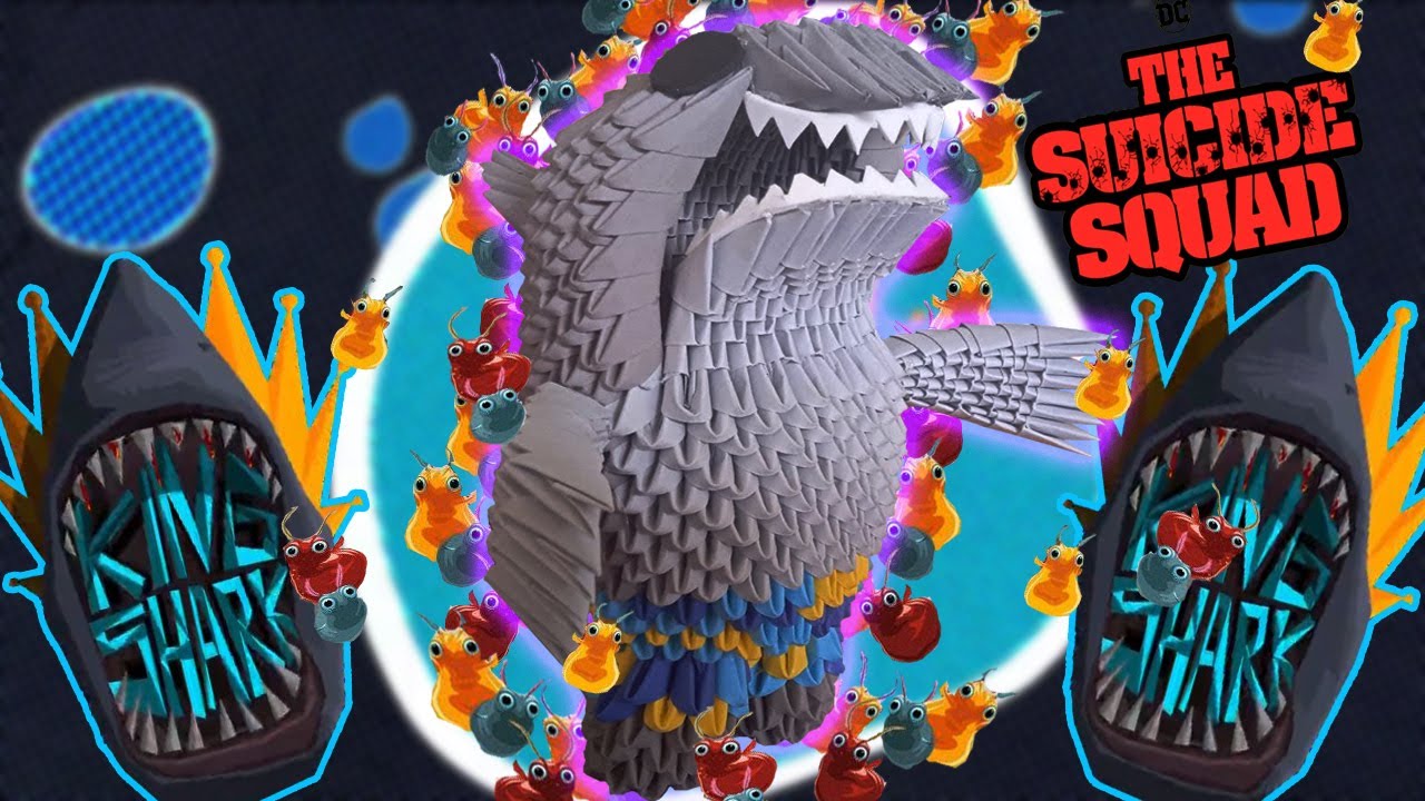 KING SHARK de Origami 3d #SuicideSquad/Origamileo