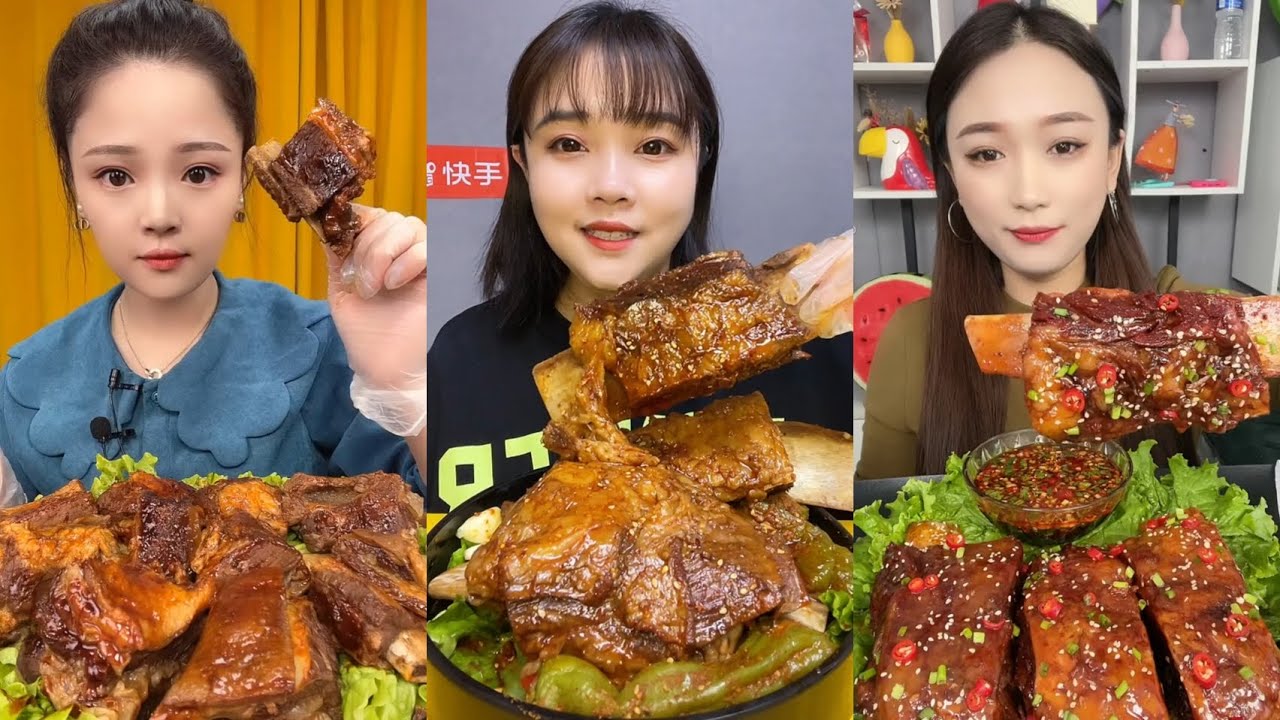 Spicy Beef Steak Mukbang Asmr Spicy Meat 쇠고기 스테이크 매운 중국 음식 Asmr Eating Sounds