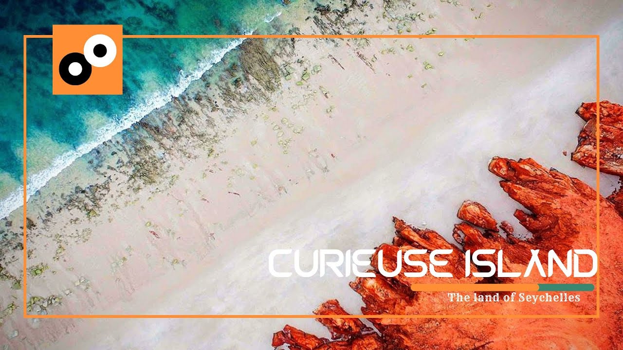 Curieuse Island, Seychelles. drone video.