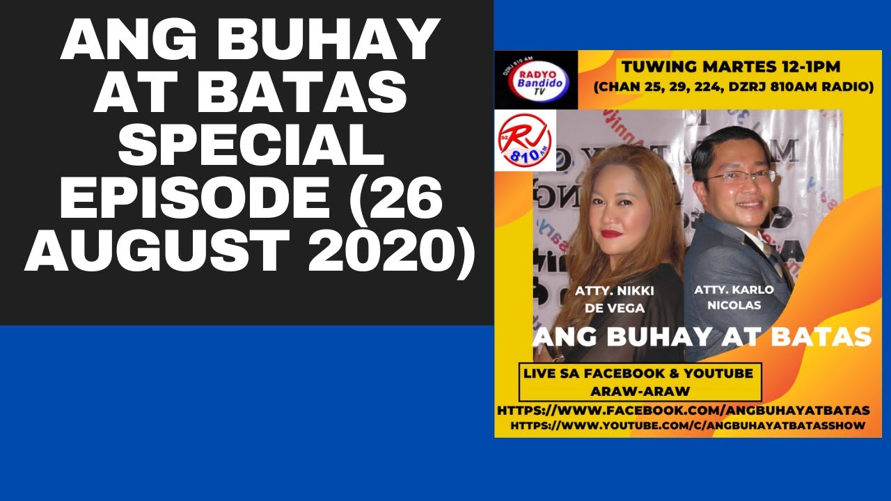 Ang Buhay at Batas Special Episode (26 August 2020)