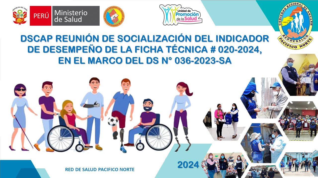 DSCAP Reunión Socialización Indicador desempeño Ficha Técnica # 20-2024, en marco DS N° 036-2023-SA