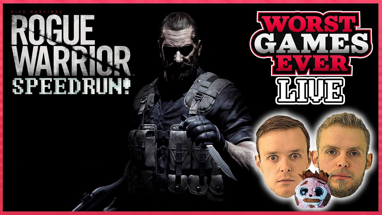 SPEEDRUN ATTEMPT - Rogue Warrior | WorstGamesEver Live!