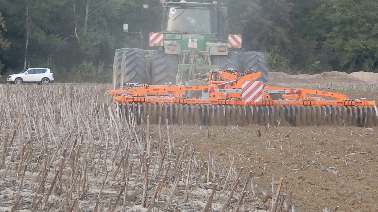 MAAG CULTIRAPID PRO 6m John Deer 9530 napraforgó tarlóban 1.