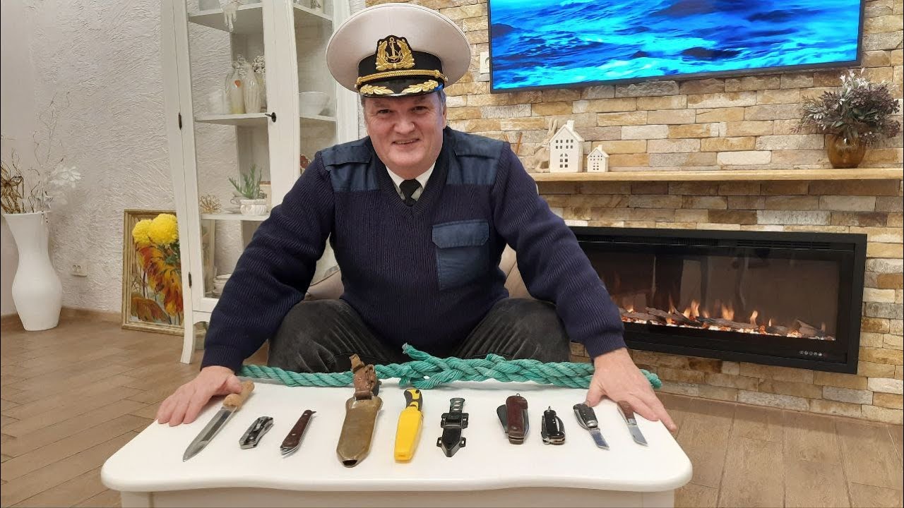 Морские ножи, делаем нож для рыбалки на коленке.