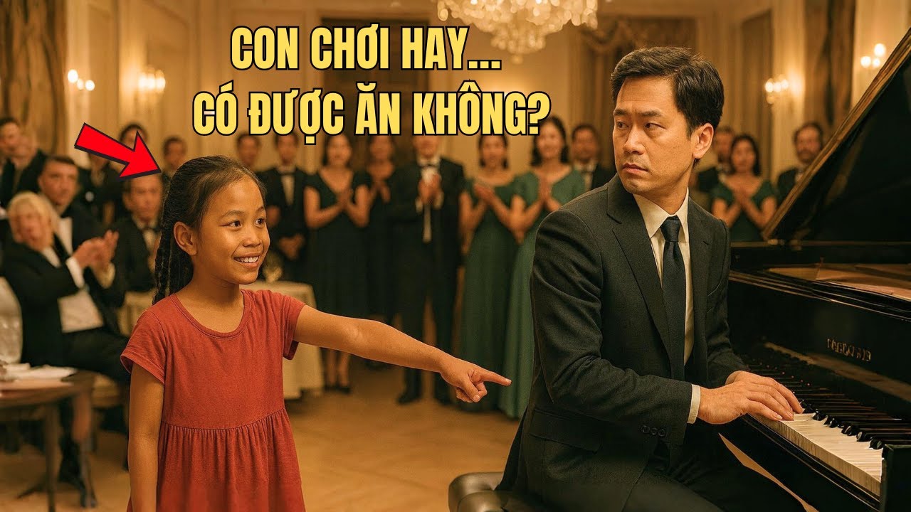 Cô Bé Lang Thang Xin Chơi Piano Để Ăn No – 5 Phút Sau Khiến Cả Nhà Hàng Rơi Nước Mắt!