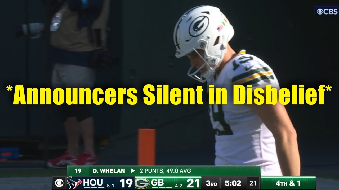 Even The Announcer's Were Stunned by the Punter