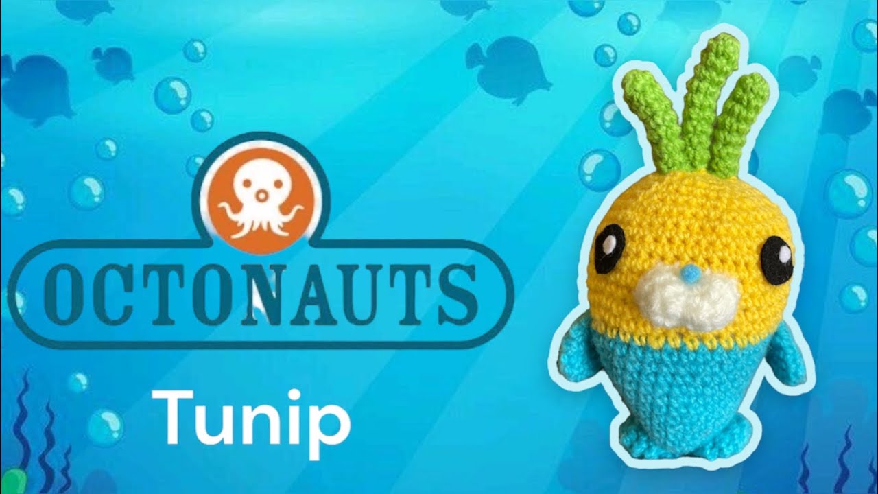 Cómo tejer Tunip The vegimal Víctor el vegetal de los octonautas amigurumi tutorial crochet