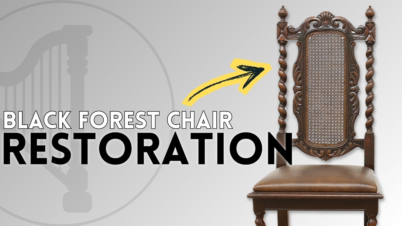 4-WEEK Restoration Victorian Chairs | Black Forest Twisted Barley #harpgallery