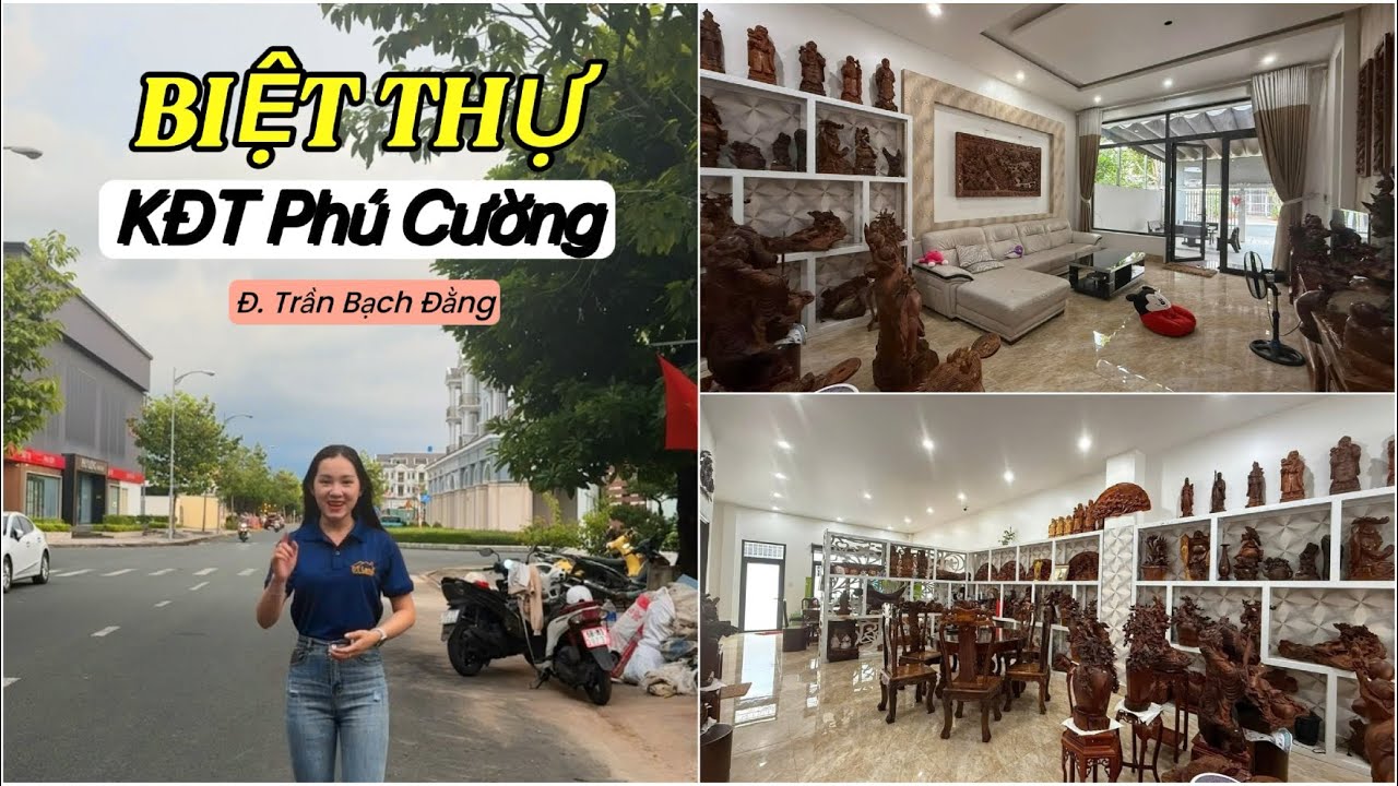 Biệt thự KĐT Phú Cường, đường Trần Bạch Đằng, nội thất gỗ cao cấp, gần bệnh viện Tỉnh Đa Khoa 