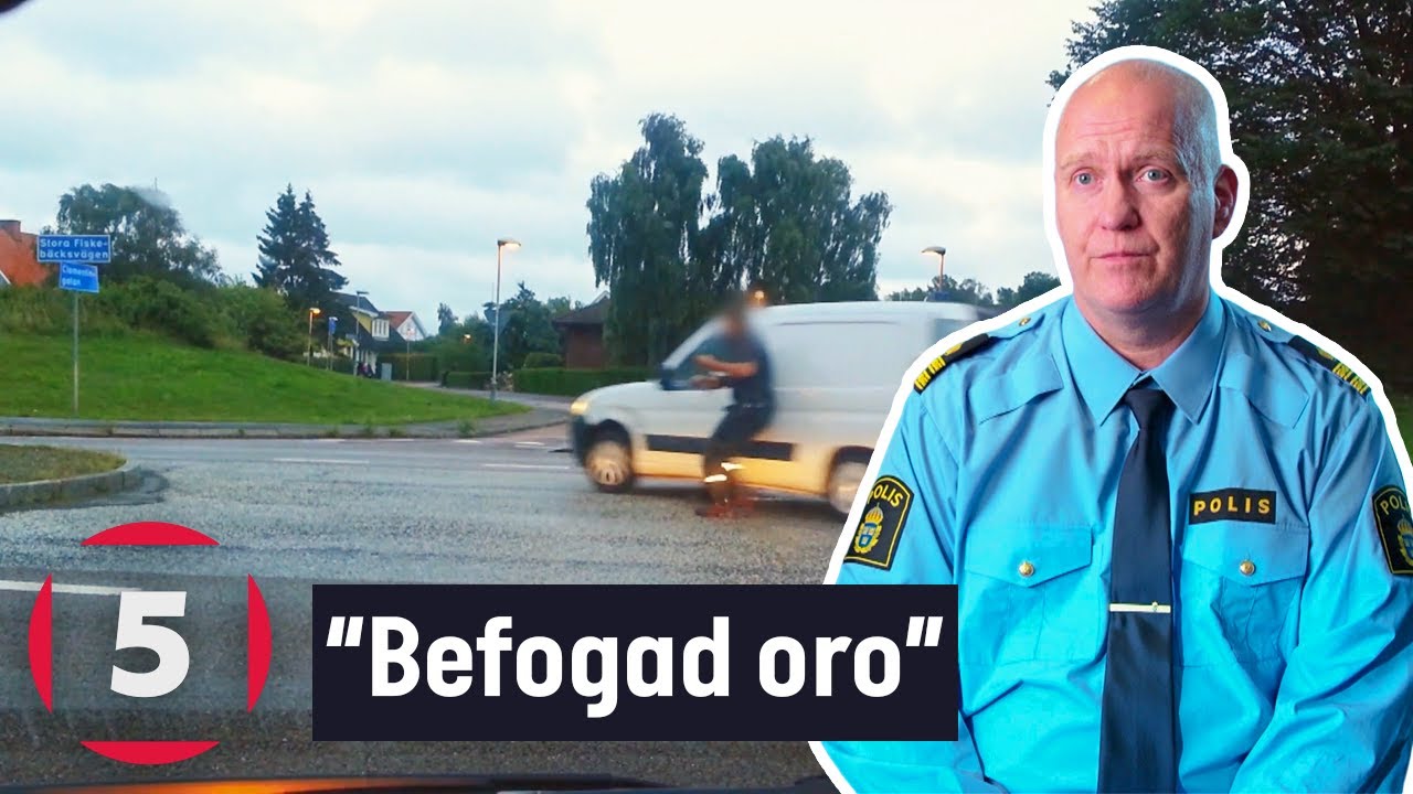 Fångat på polisens kamera | Förare försöker KÖRA PÅ väktare | Kanal 5 Sverige