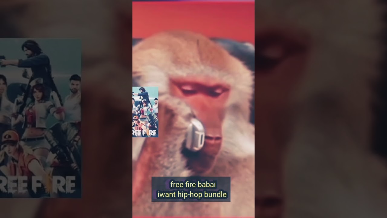 monkey ask hip-hop bundle in free fire.