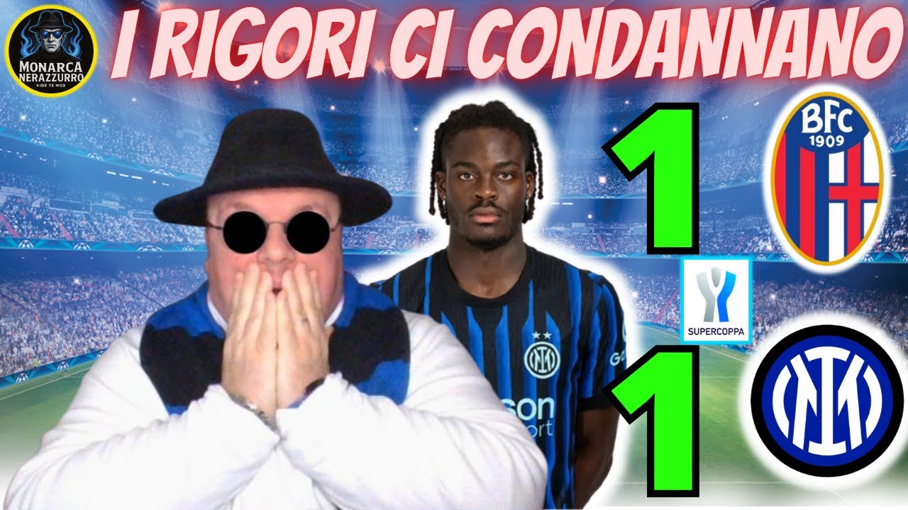 BOLOGNA-INTER 1-1: PERDIAMO AI RIGORI CHE CI CONDANNANO,SIA QUELLI TIRATI CHE QUELLO SOLARE NEGATOCI