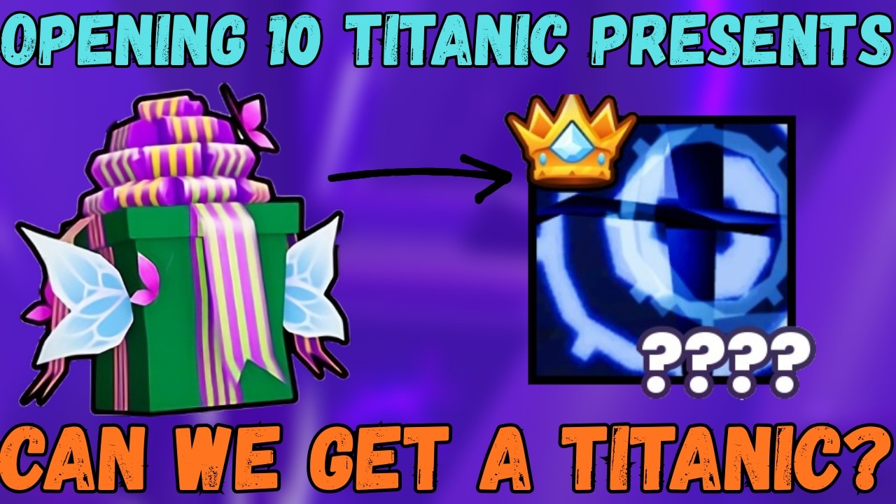 I Opened 10 Titanic Presents And Got....   (Pet Simulator 99)