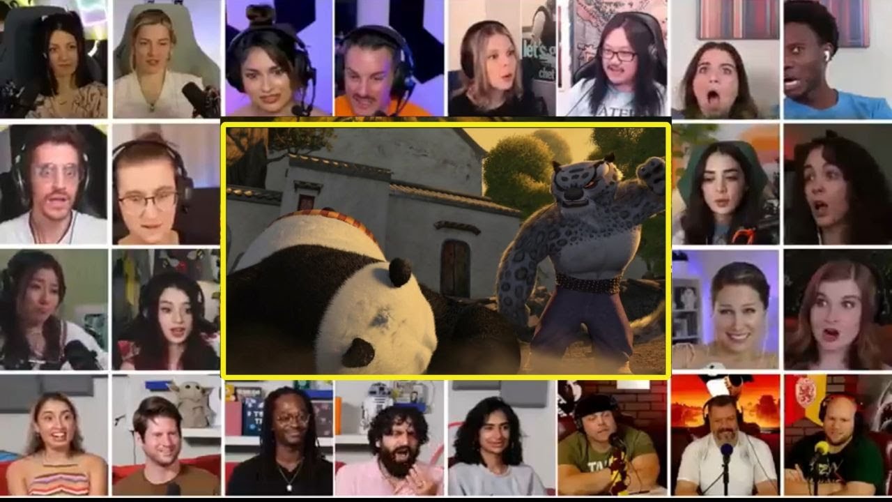 I'm THE big fat panda! | Po Vs Tai Lung Reaction Mashup | Kung Fu Panda (2008)