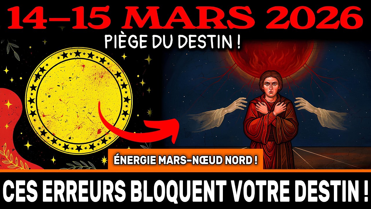 NE FAITES PAS ÇA le 14-15 mars ! ÉNERGIE MARS-NŒUD NORD – ces ERREURS bloquent votre DESTIN !