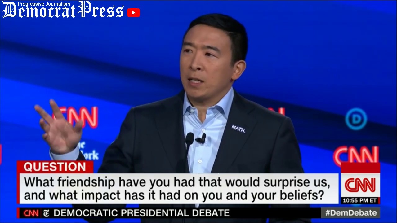 Andrew Yang Closing Statements - Democratic Debate Highlights - 10/14/19 CNN