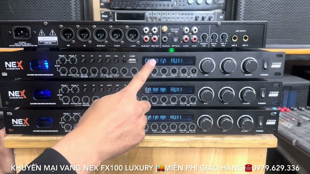 Vang Nex FX100 LUXURY Mẫu Mới Chất Âm Hay, Nhiều Tính Năng Giá Cực Tốt 