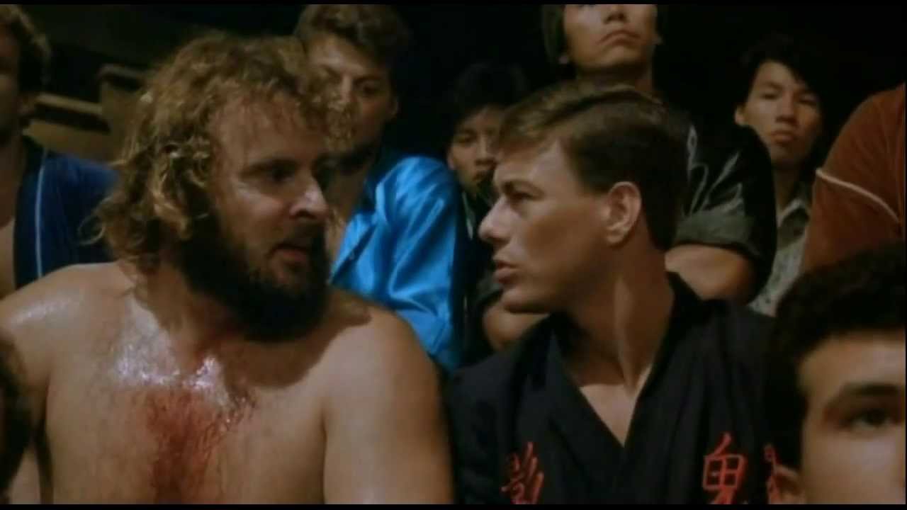 Bloodsport: Jackson's first fight.