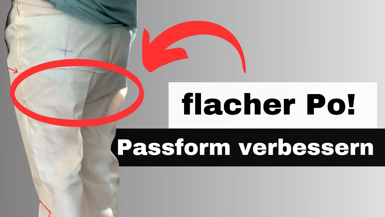 Passformfehler Hose: Flacher Po und falsche Körperhaltung