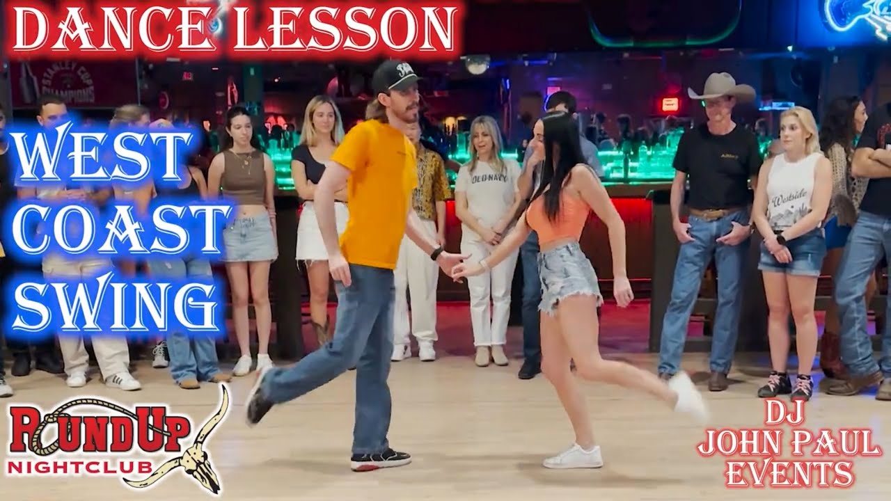 West Coast Swing 👉 Points Sweeps & Swivels, Anchor Variations ⚓️ Lesson w/ JohnPaul & Kortnee