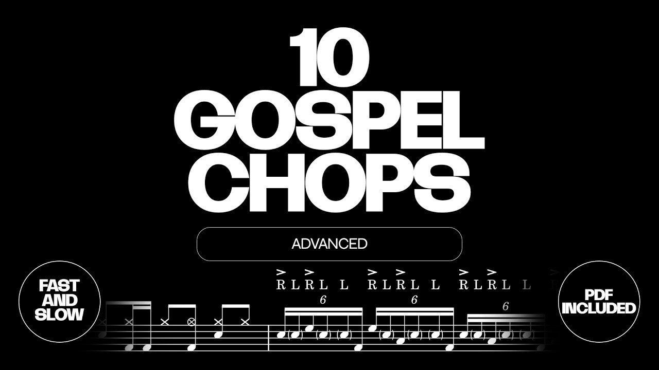 10 Gospel Chops | Intermediate to Advanced | Increasing Difficulty | Fast & Slow Tempo | Sheet Music