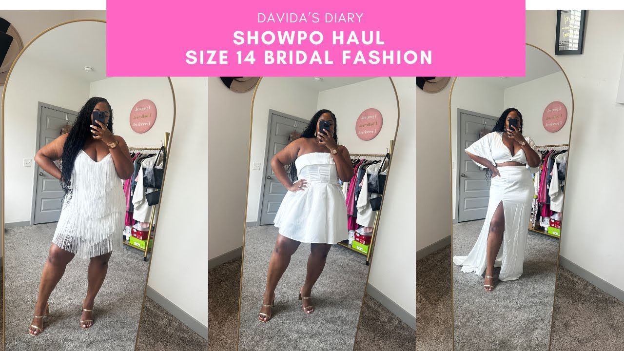 Showpo Bridal Fashion Haul | Size 14 Edition💕💍 #plussizebride #bridalfashion