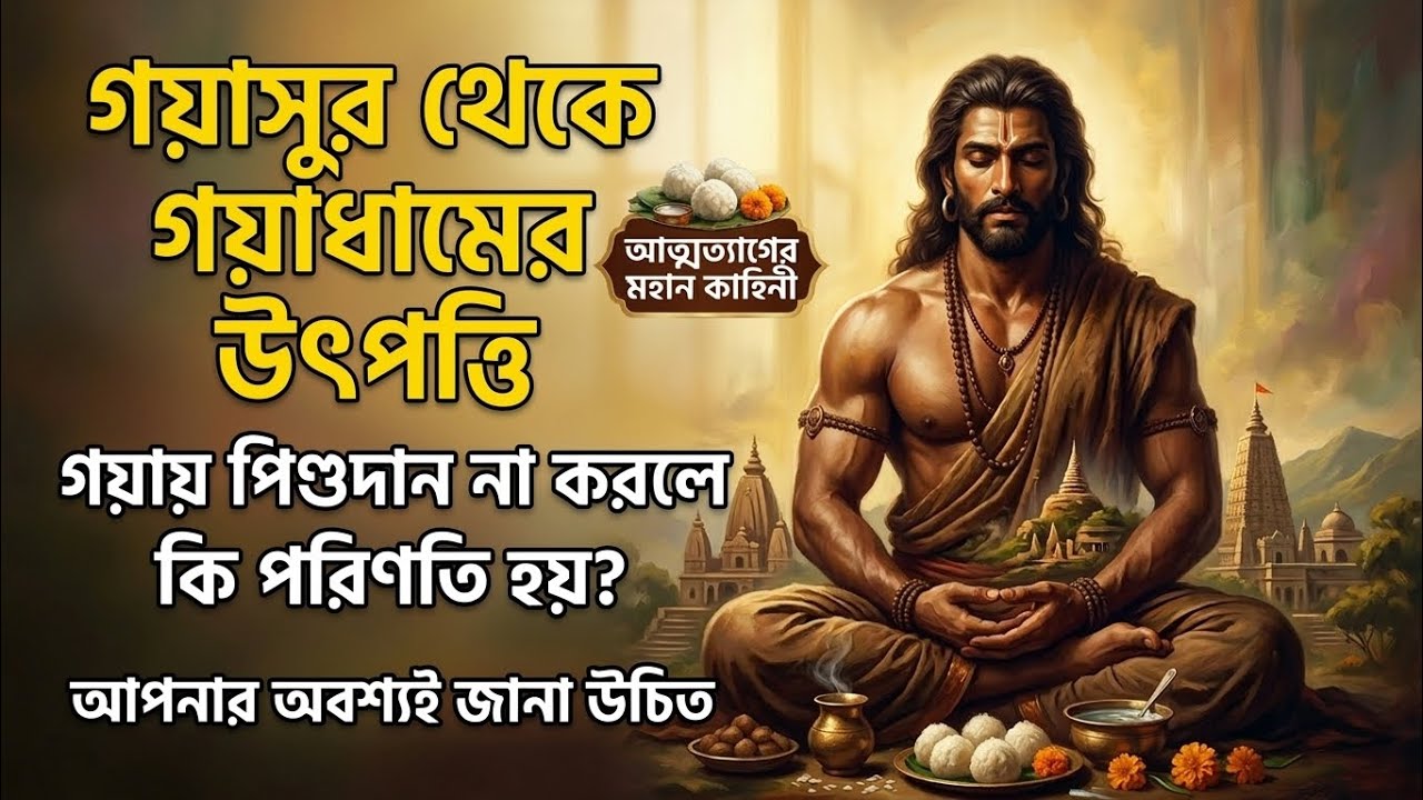 ঠিক যে কারণে গয়ায় পিণ্ডদান করা উচিত! গয়াসুর থেকে গয়াধামের উৎপত্তি 🙏 Gayasur and Gaya Dham 🪷