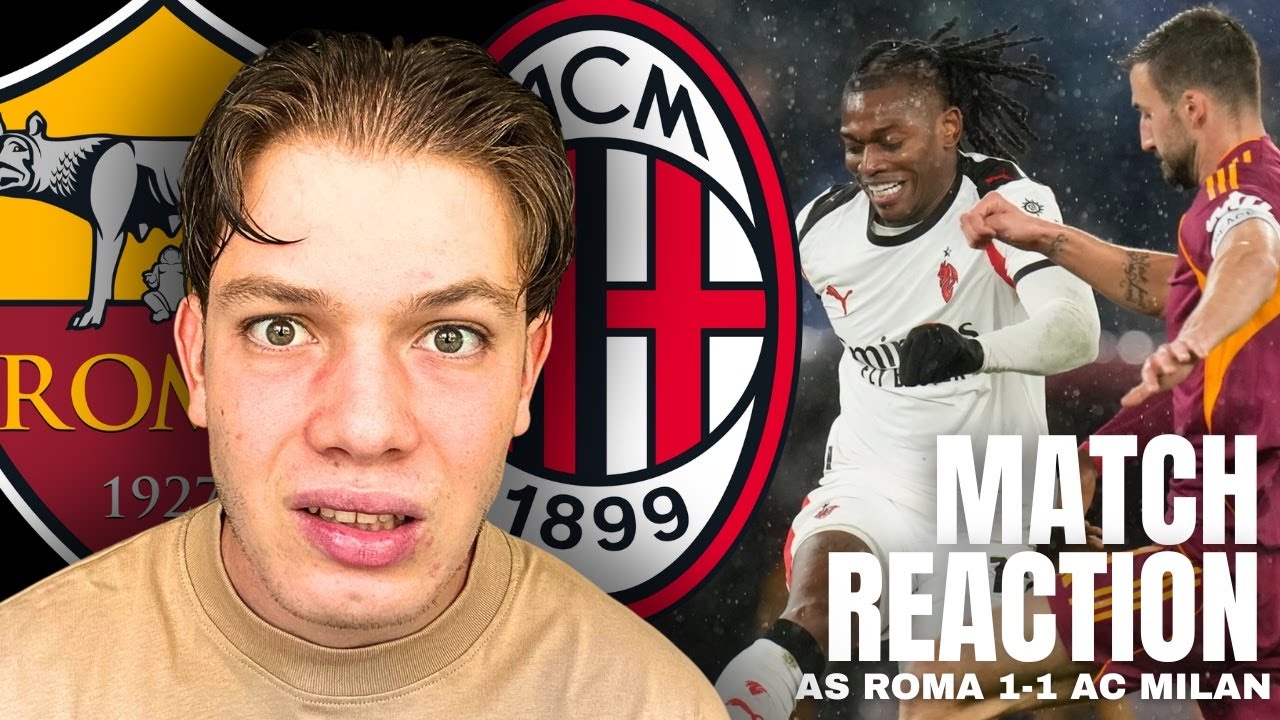 LUCKY ALLEGRI! Roma 1-1 Milan REACTION