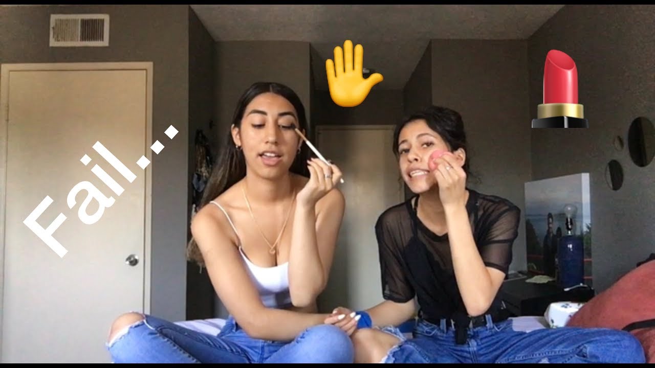LEFT HAND MAKEUP CHALLENGE !!!!