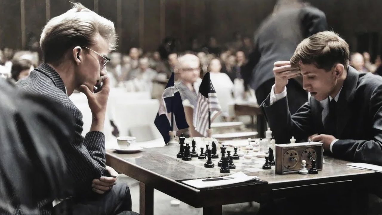 ⚠️ La partida de Ajedrez más VIOLENTA entre Bobby Fischer y Friðrik Ólafsson