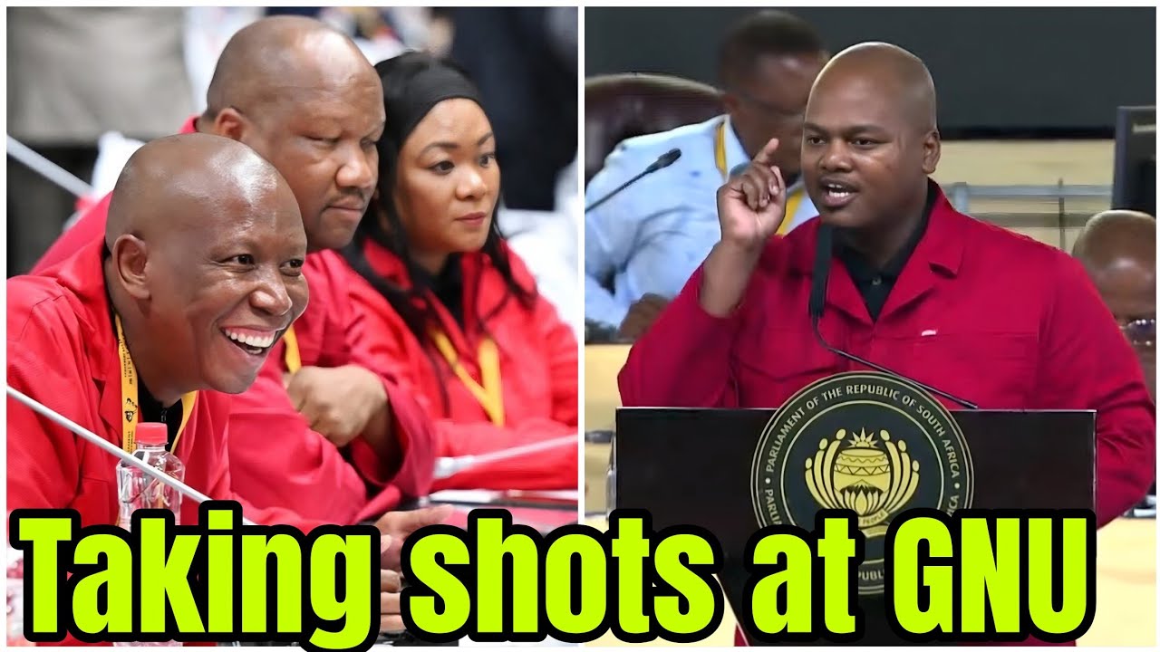 EFF Sihle Lonzi impresses Julius Malema taking shots at GNU.