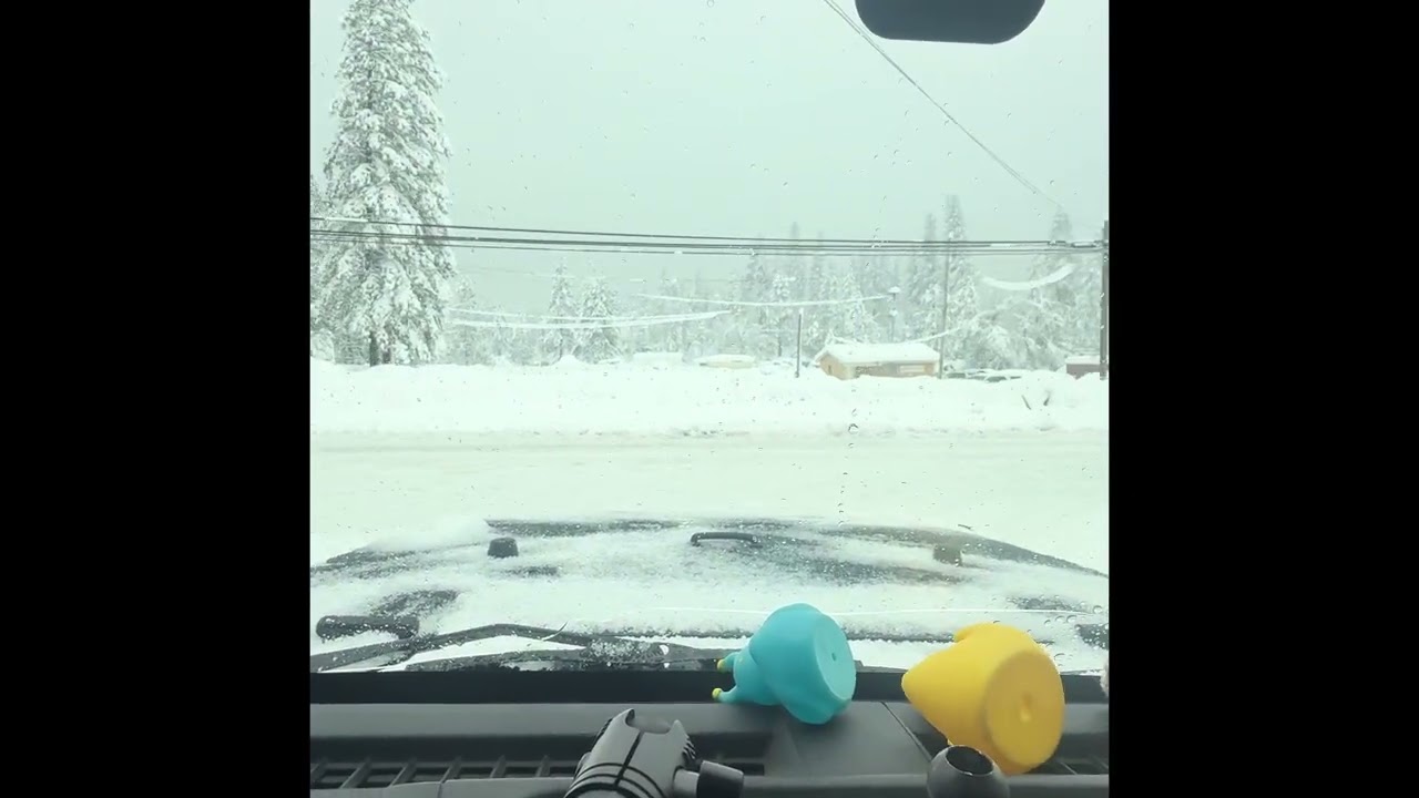 Traveling to town after major snowstorm