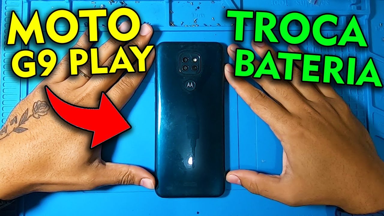 COMO TROCAR A BATERIA DO MOTO G9 PLAY!