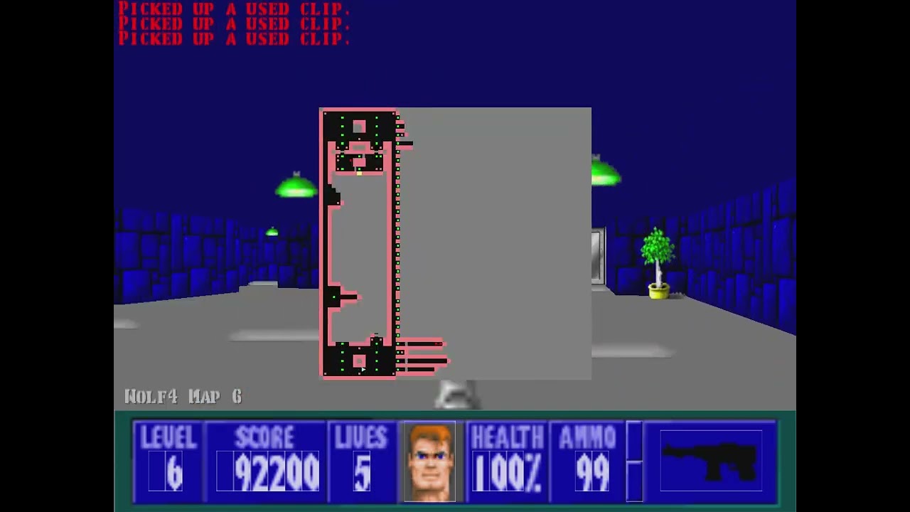 Прохождение Wolfenstein 3D Эпизод 4 Тёмный Секрет 6 уровень #34
