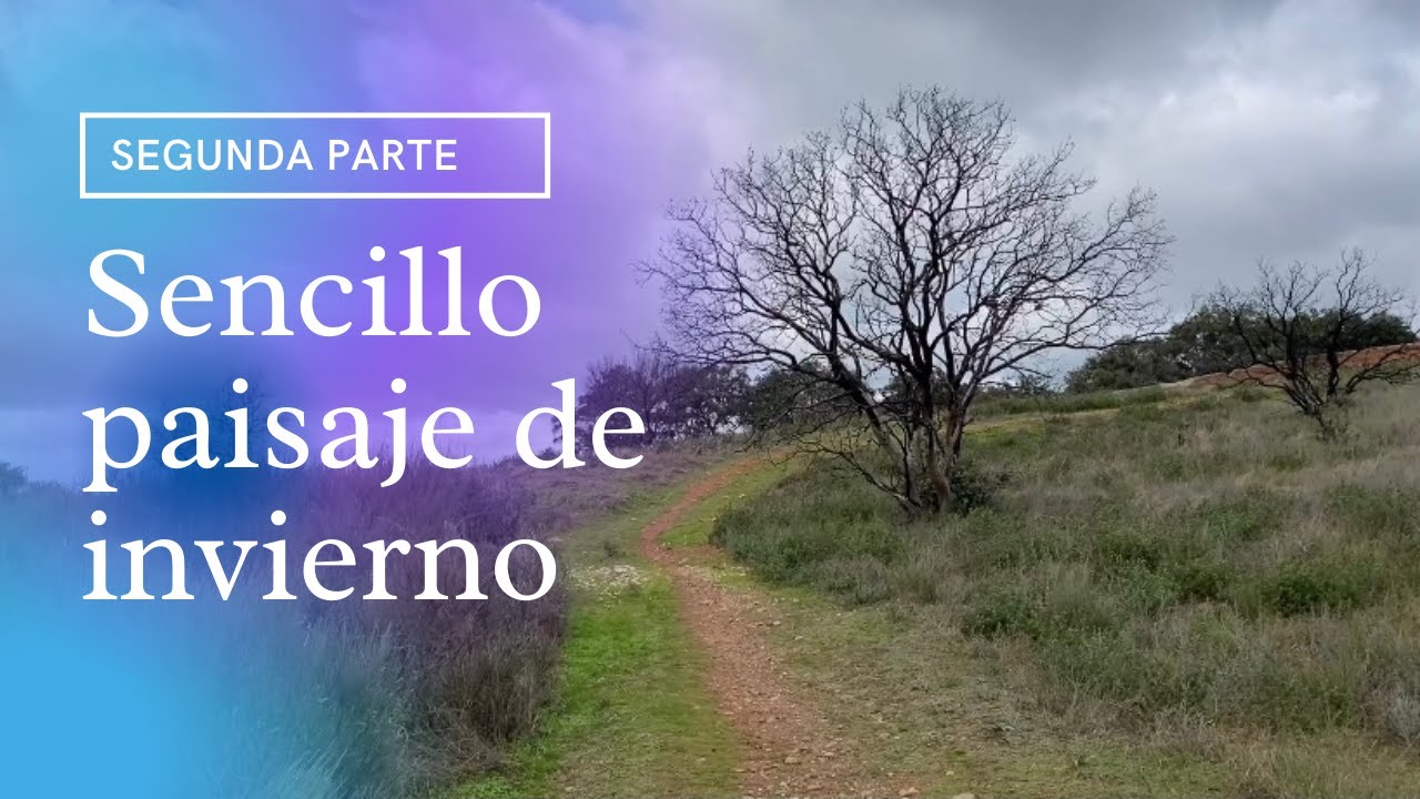 Acuarela, paisaje de invierno (segunda parte)