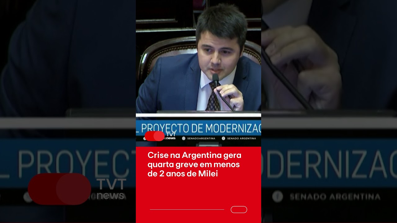 Crise na Argentina gera quarta greve em menos de 2 anos de Milei