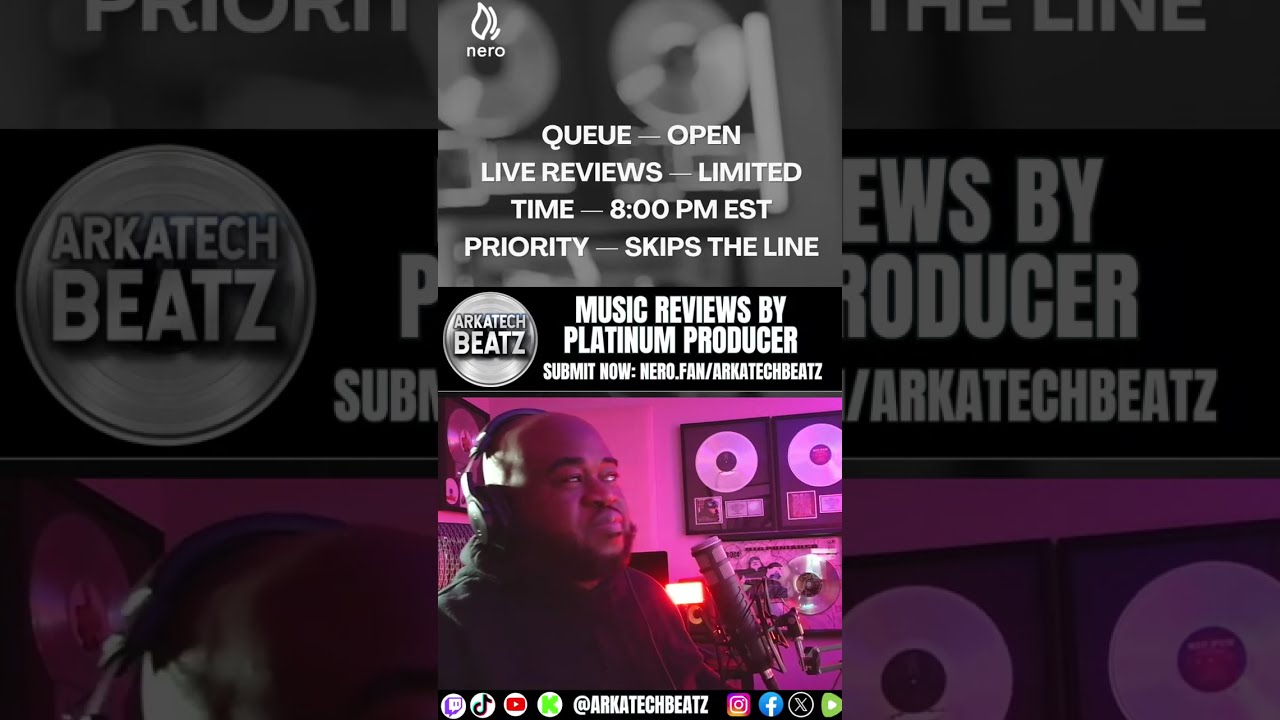 MUSIC REVIEWS  WITH PLATINUM PRODUCER  SUBMIT SONGS NOW (Portrait)