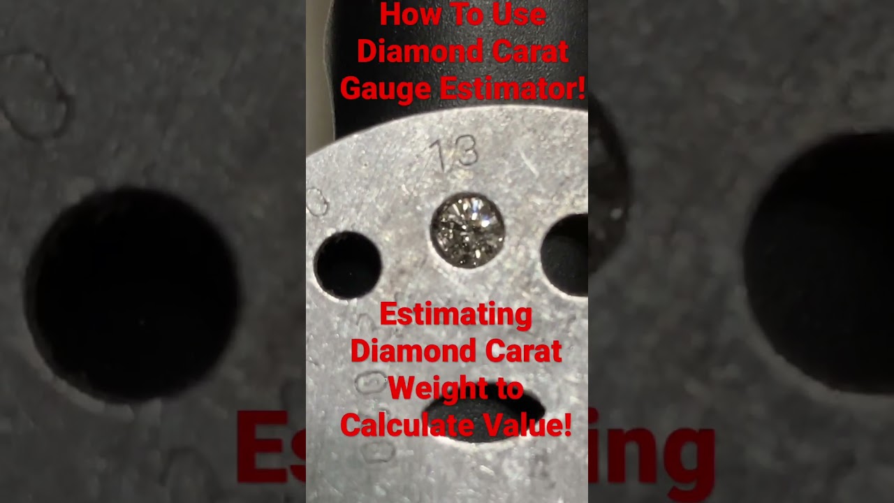 How to Estimate Carat Weight using the Diamond Carat Weight Estimator Gauge! 🔬💍🔥🐺