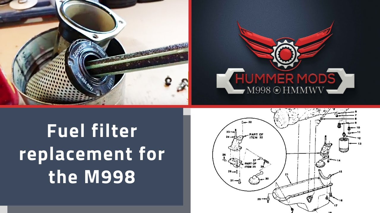 Fuel Filter Replacement for the HMMWV, M998, and Similar Military Vehicles